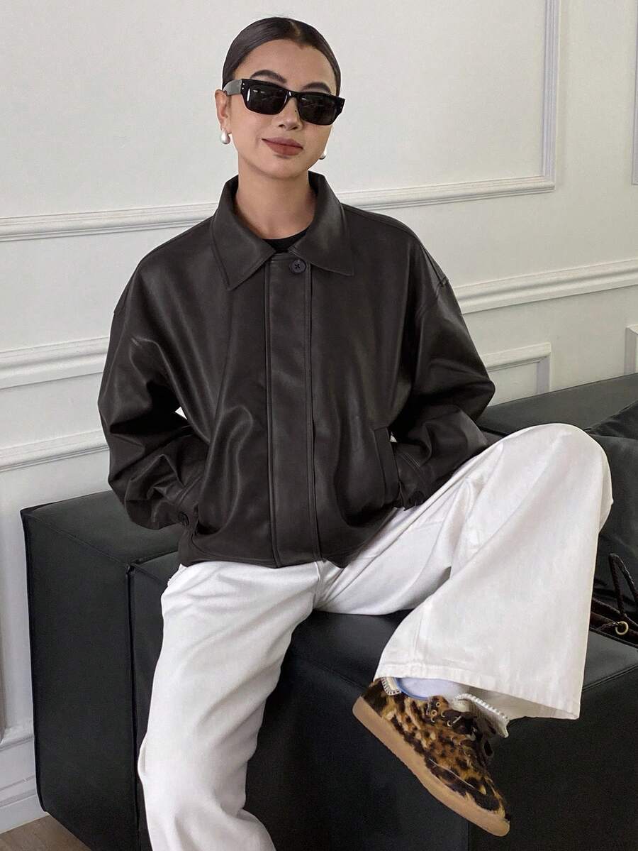 Jaqueta Aurora PU Oversized
