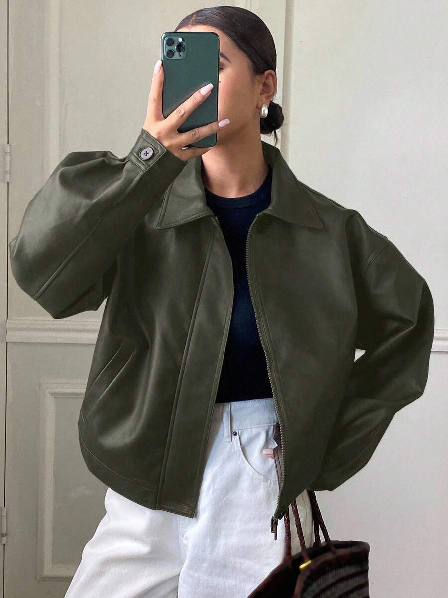 Jaqueta Aurora PU Oversized