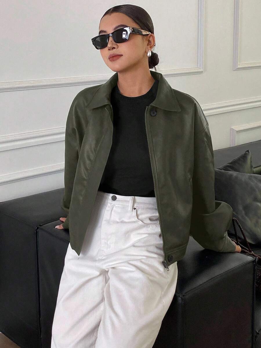 Jaqueta Aurora PU Oversized