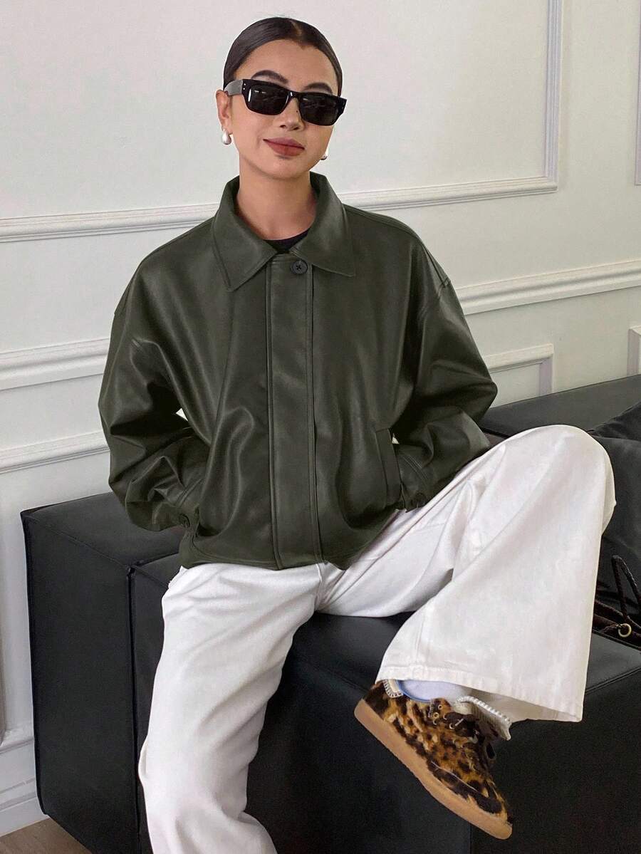 Jaqueta Aurora PU Oversized