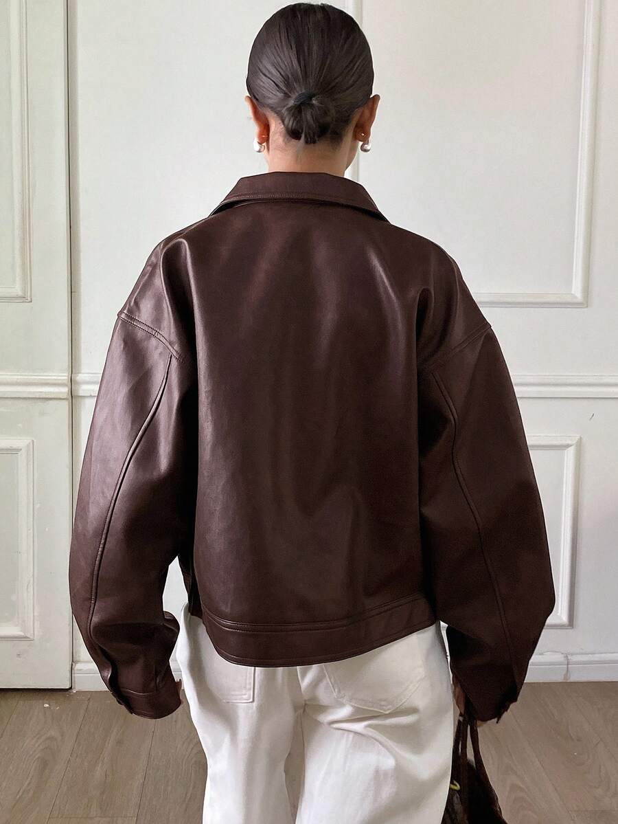Jaqueta Aurora PU Oversized