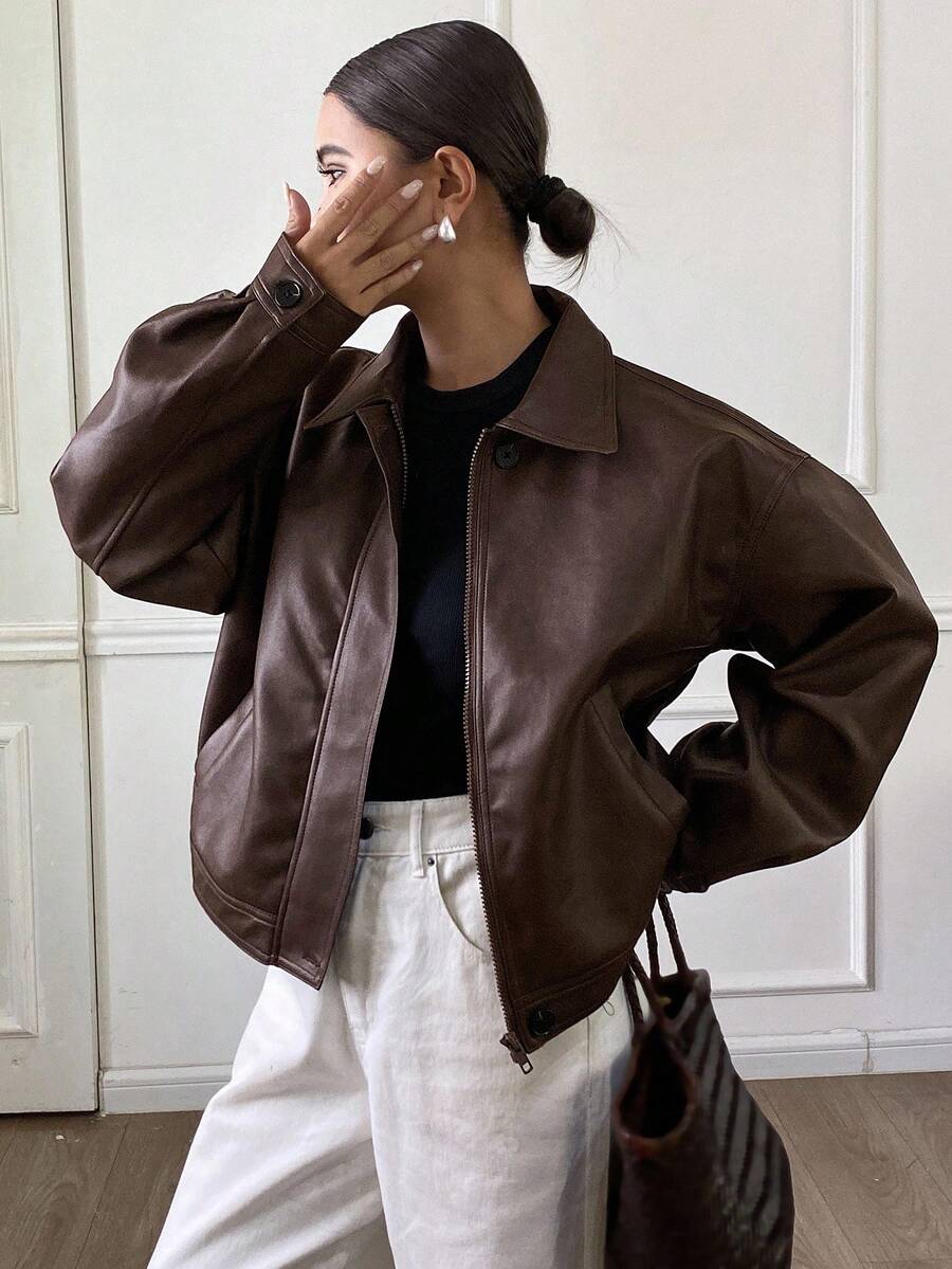 Jaqueta Aurora PU Oversized