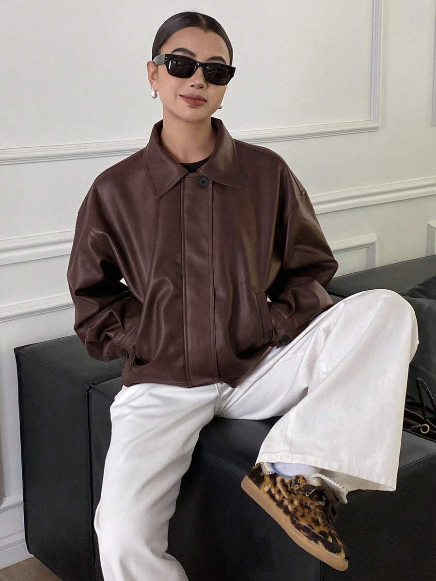 Jaqueta Aurora PU Oversized