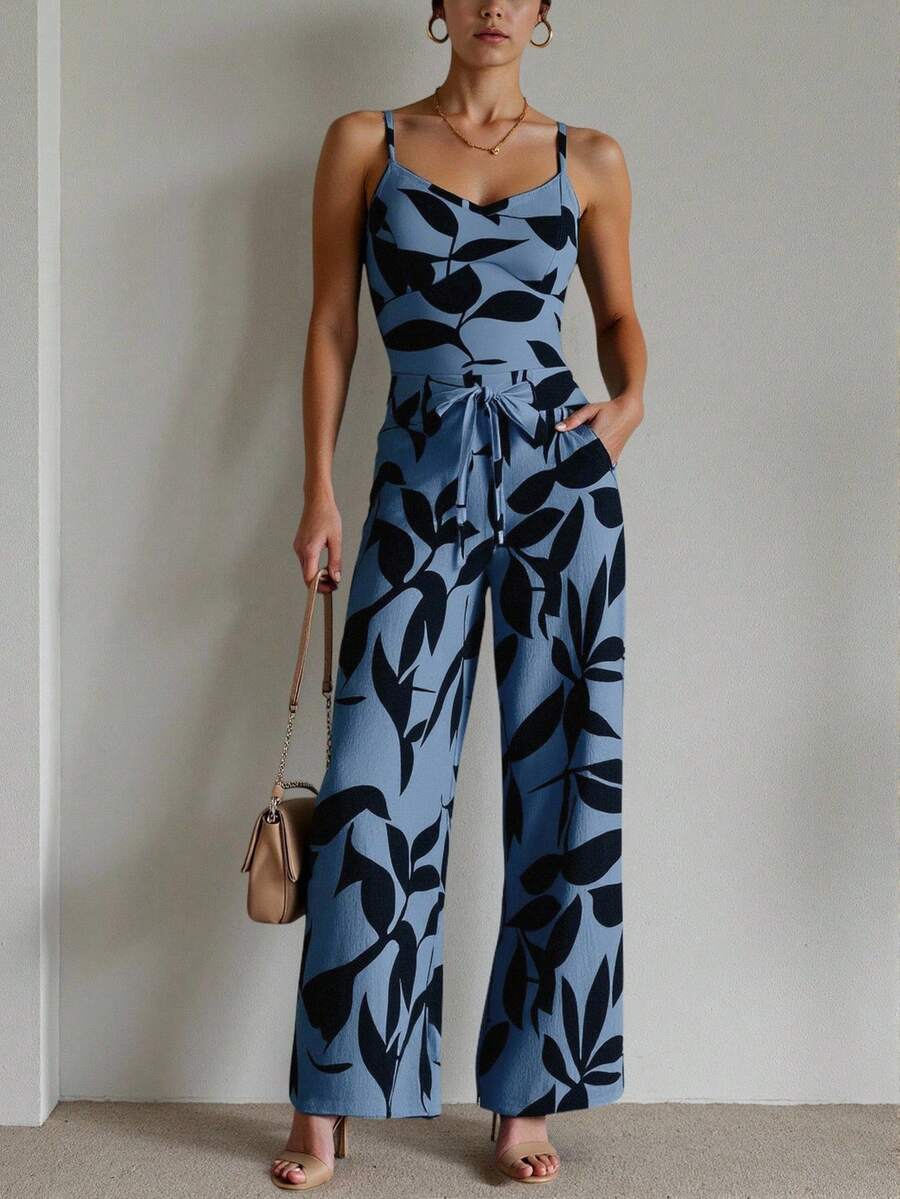 Macacão Lorena Floral Longo