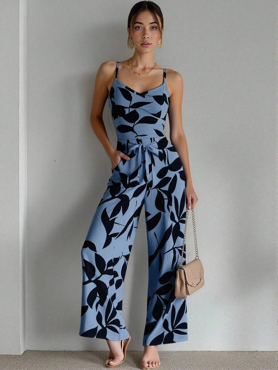 Macacão Lorena Floral Longo