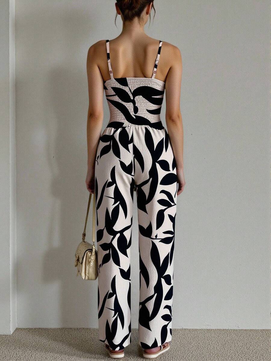 Macacão Lorena Floral Longo