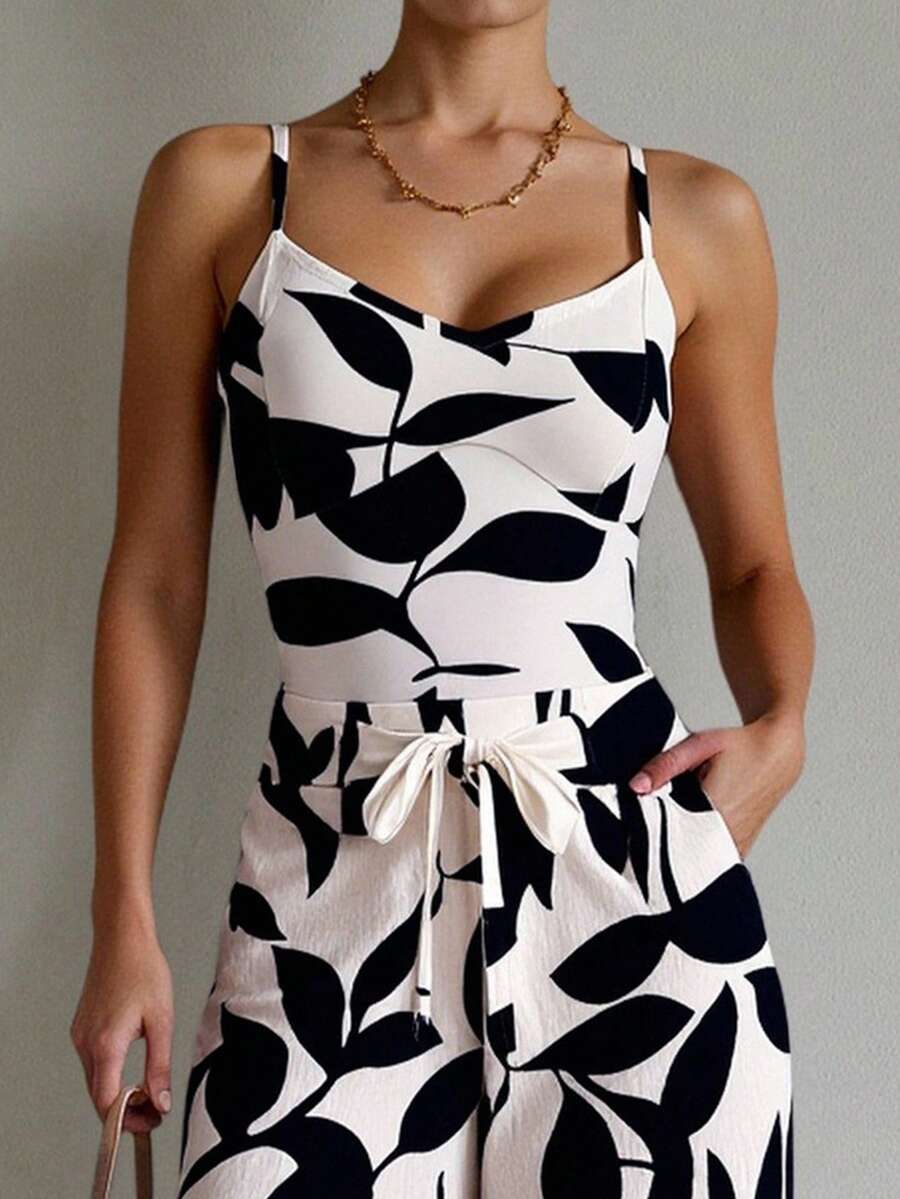 Macacão Lorena Floral Longo