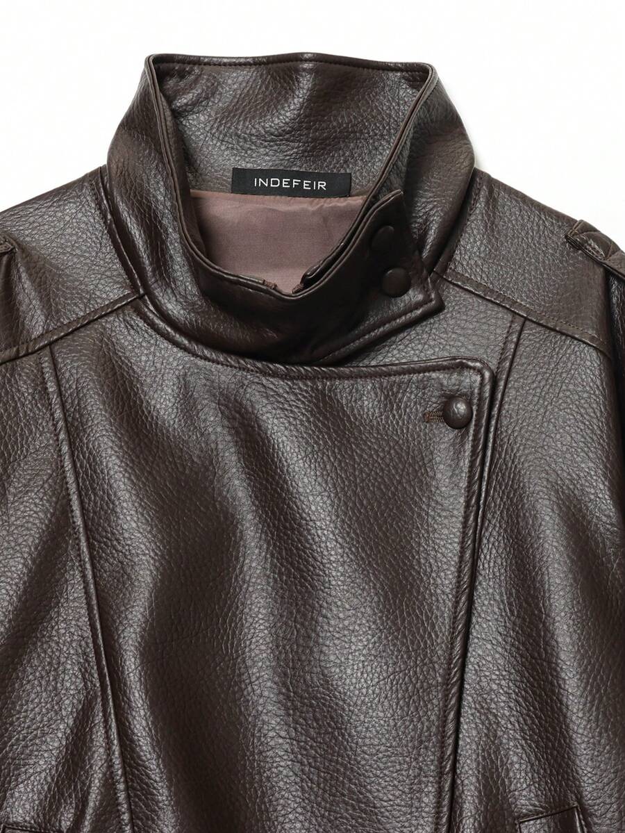 Jaqueta Valentina Leather Noir