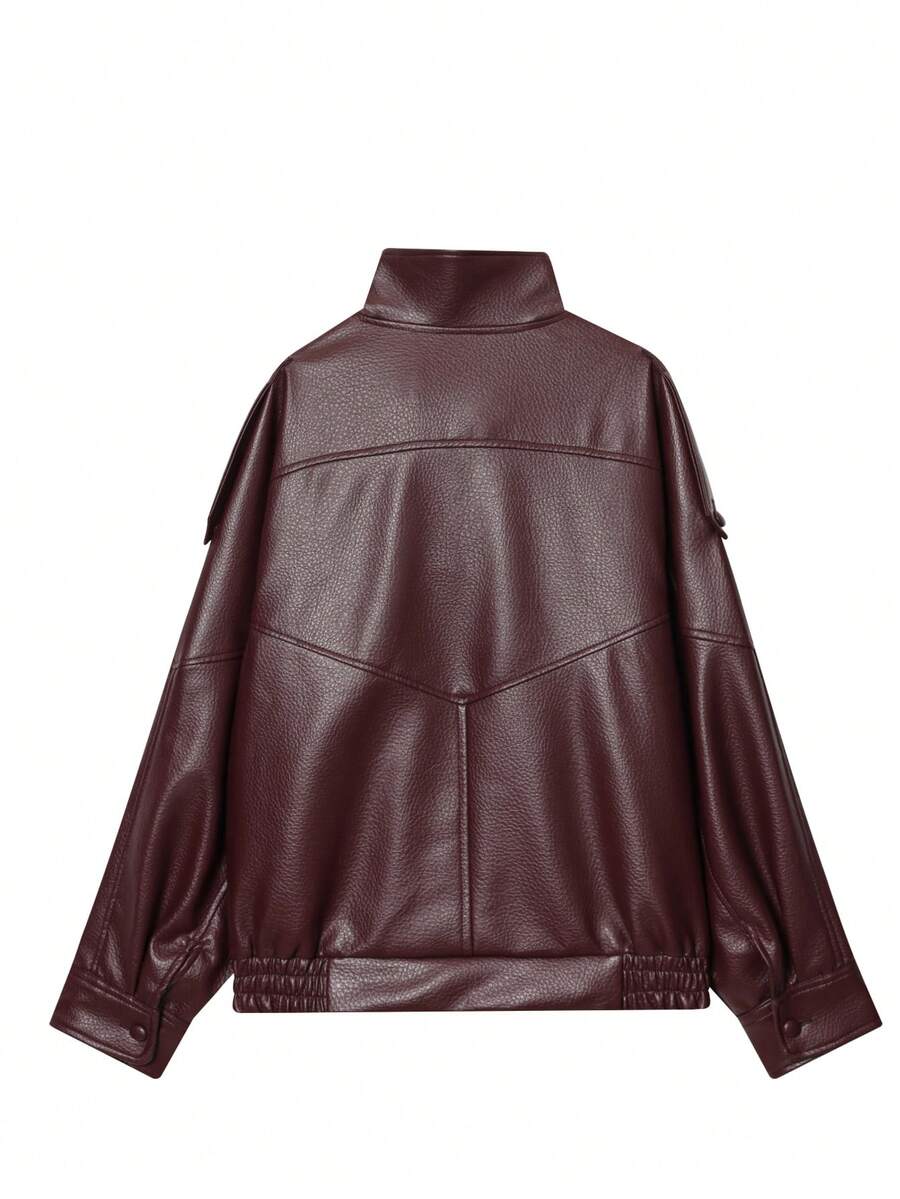 Jaqueta Valentina Leather Noir