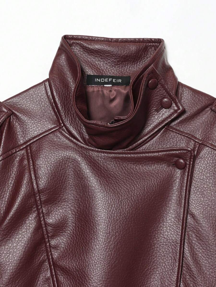 Jaqueta Valentina Leather Noir