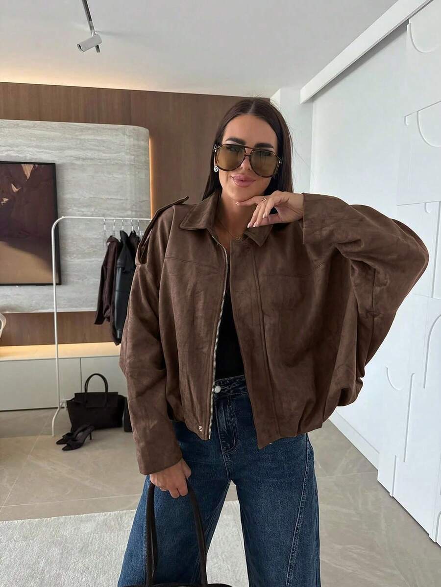 Jaqueta Valentina Suede Military