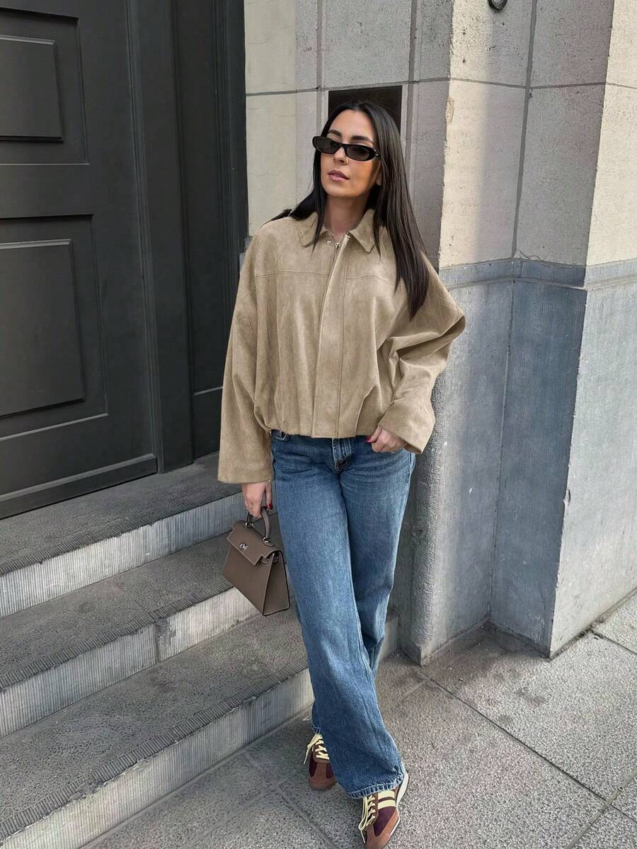 Jaqueta Valentina Suede Military