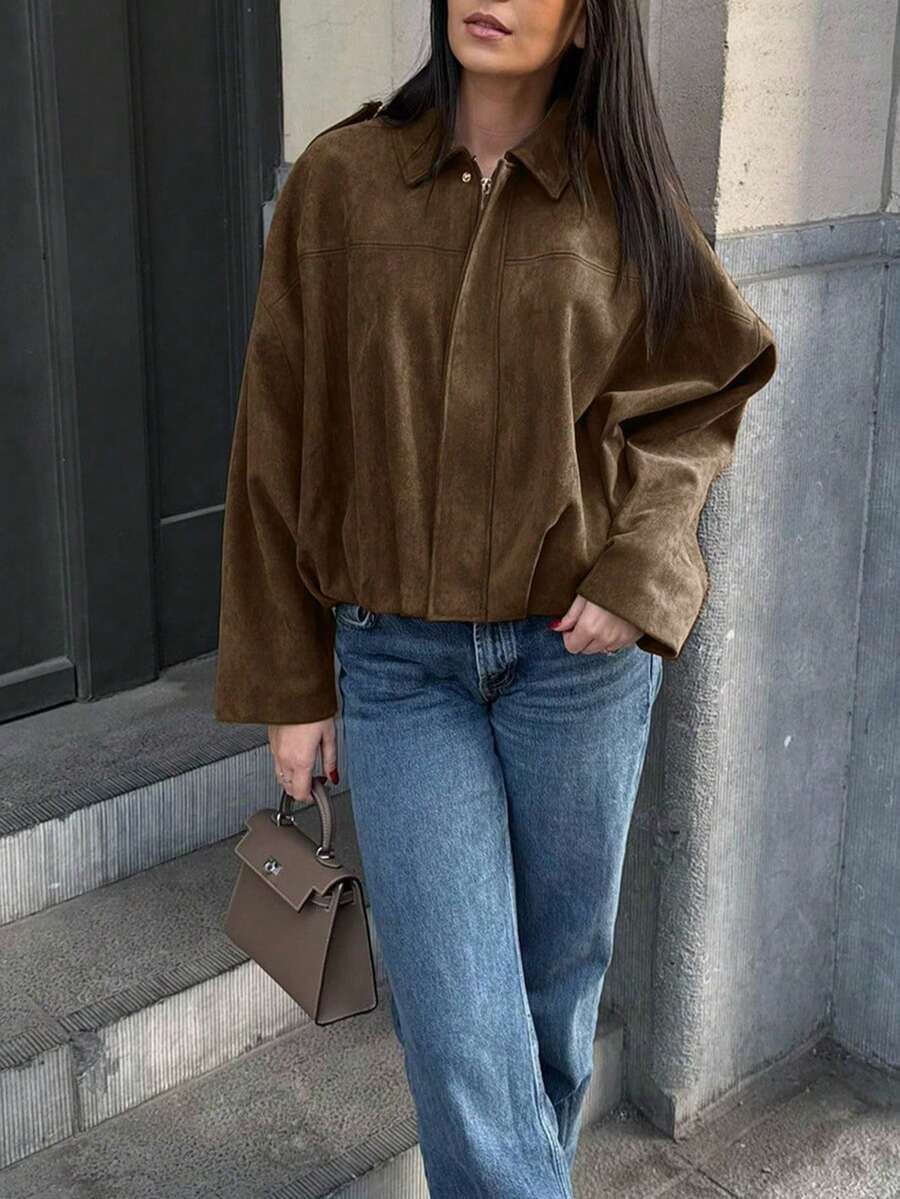Jaqueta Valentina Suede Military