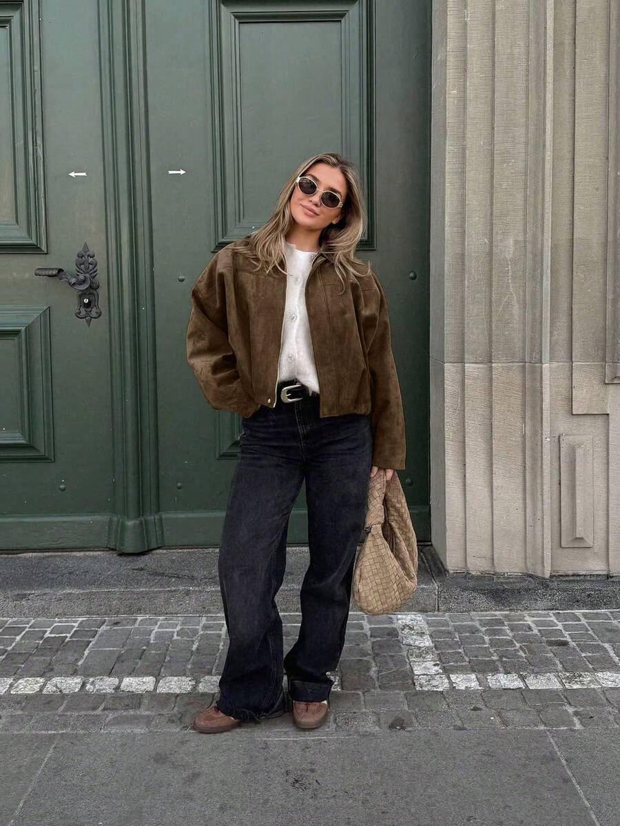 Jaqueta Valentina Suede Military