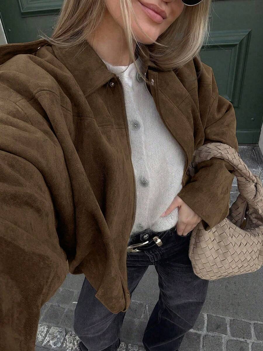 Jaqueta Valentina Suede Military