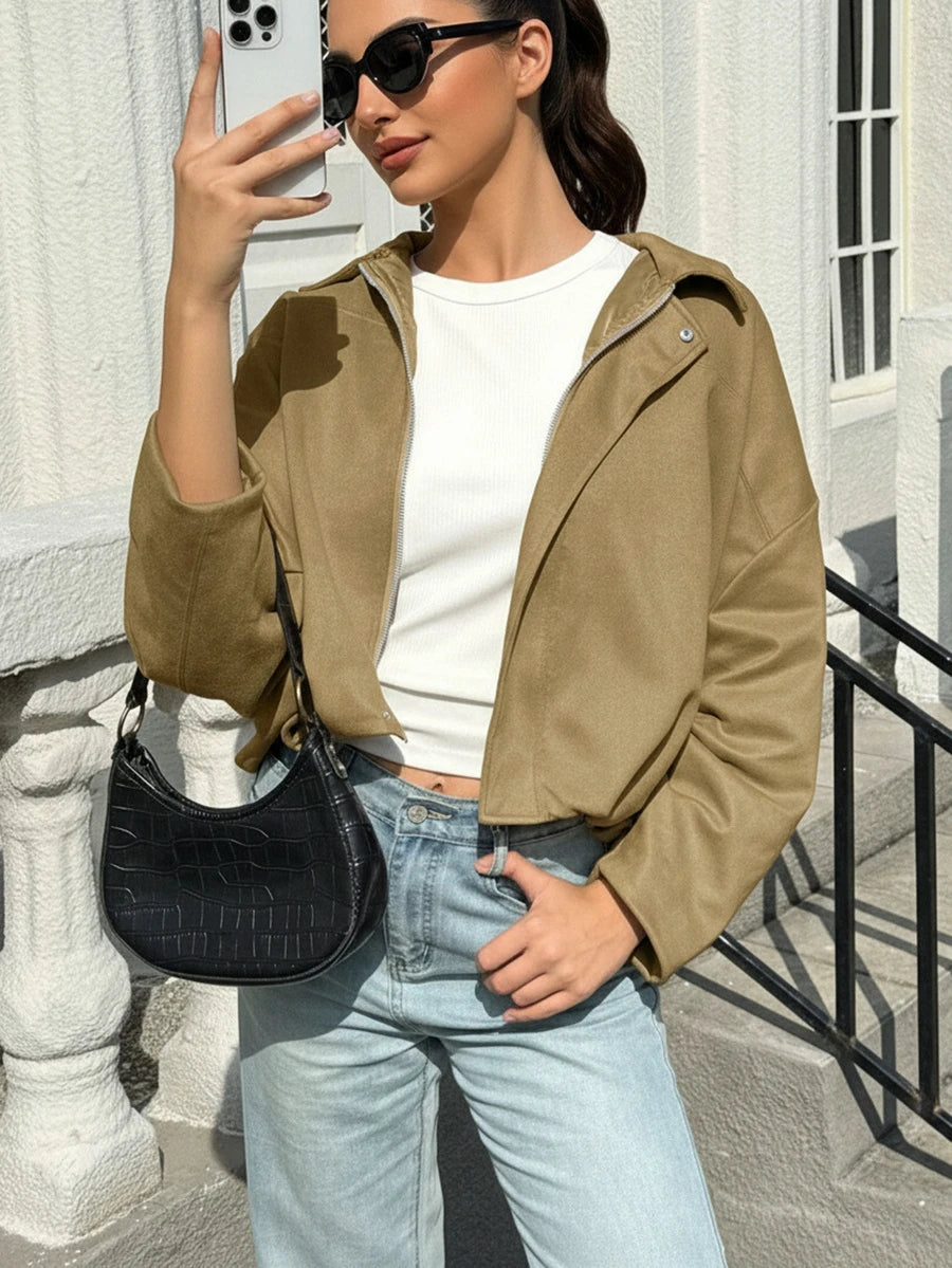 Jaqueta Valentina Suede Military