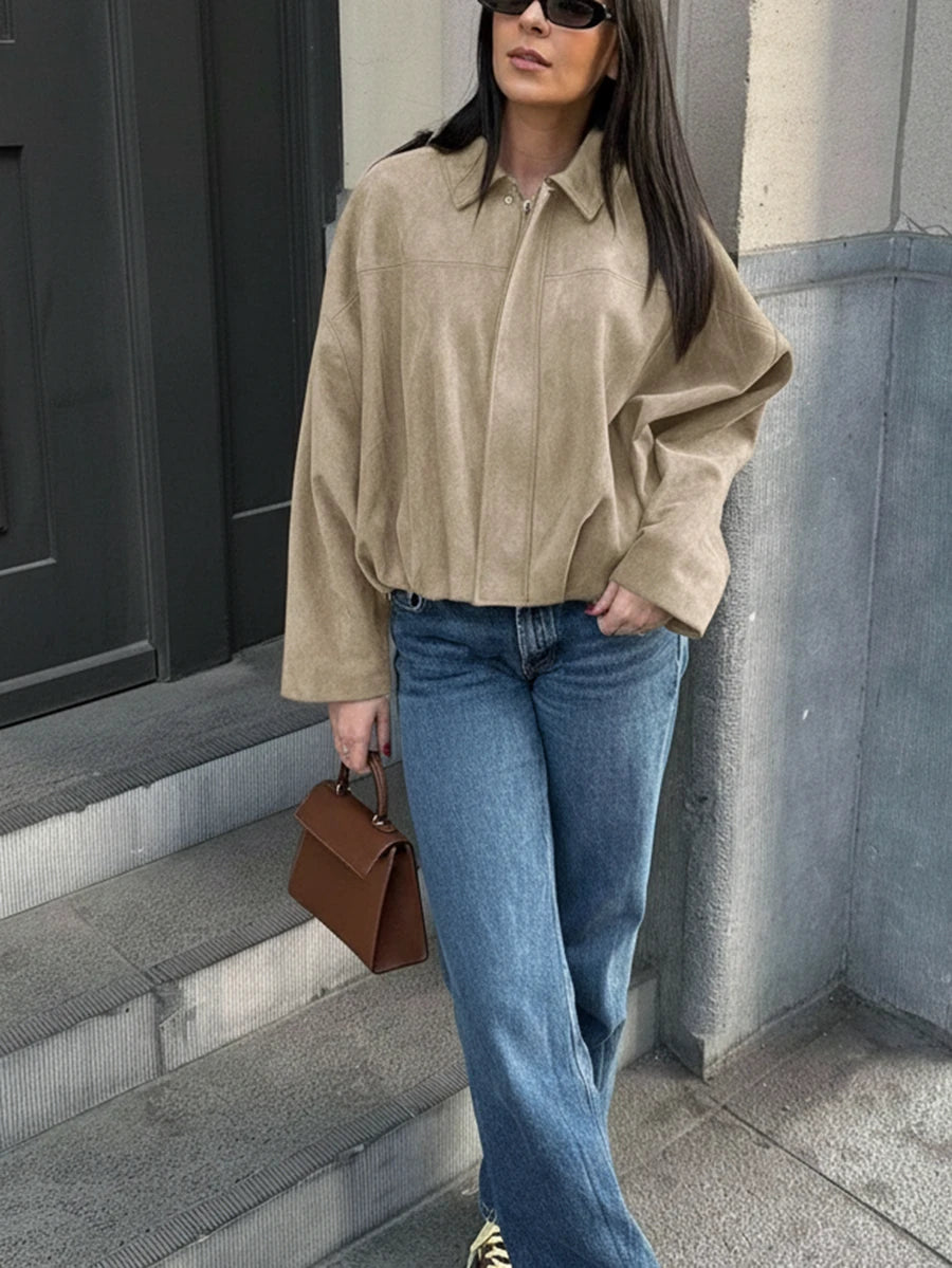 Jaqueta Valentina Suede Military