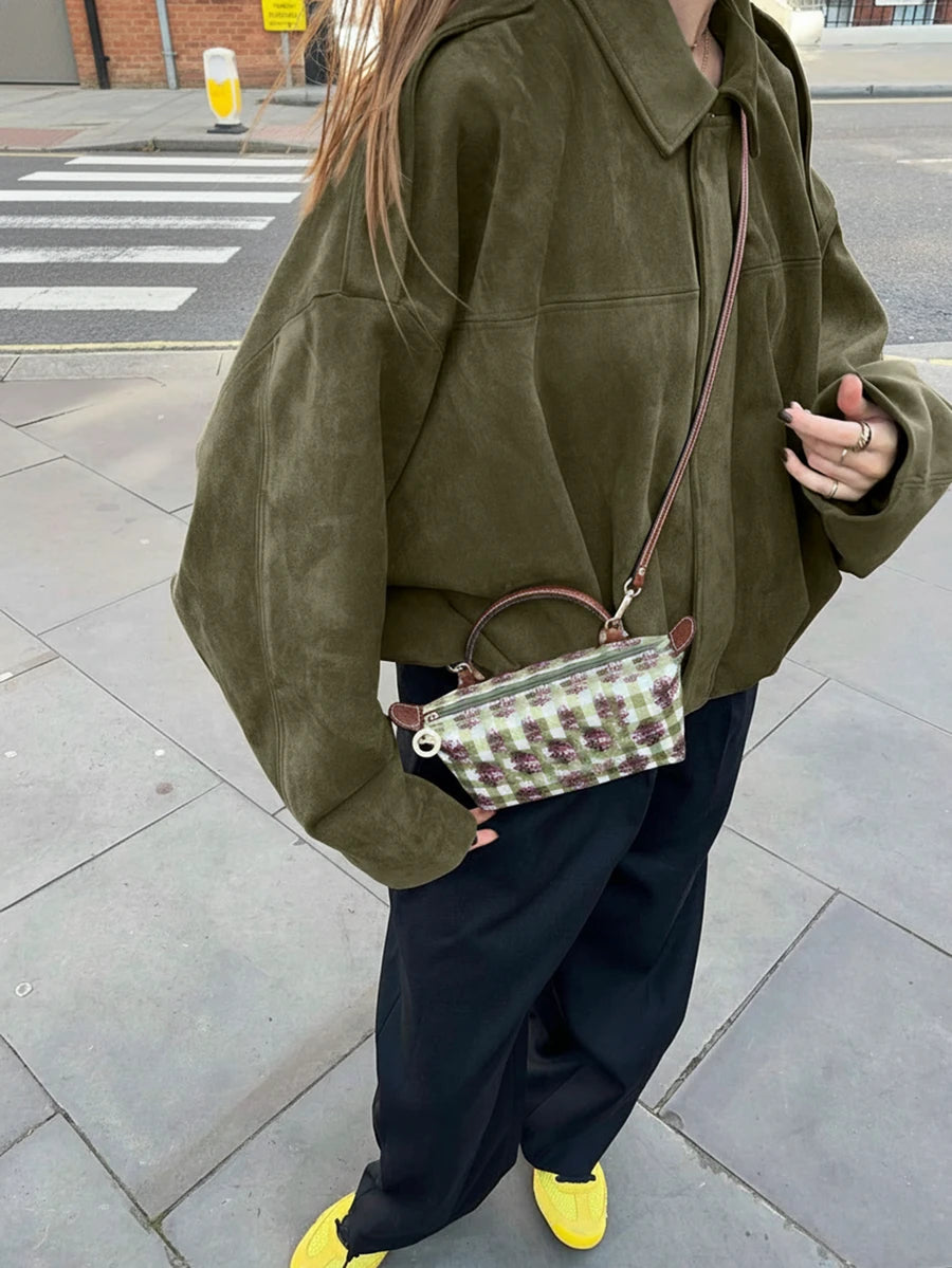 Jaqueta Valentina Suede Military