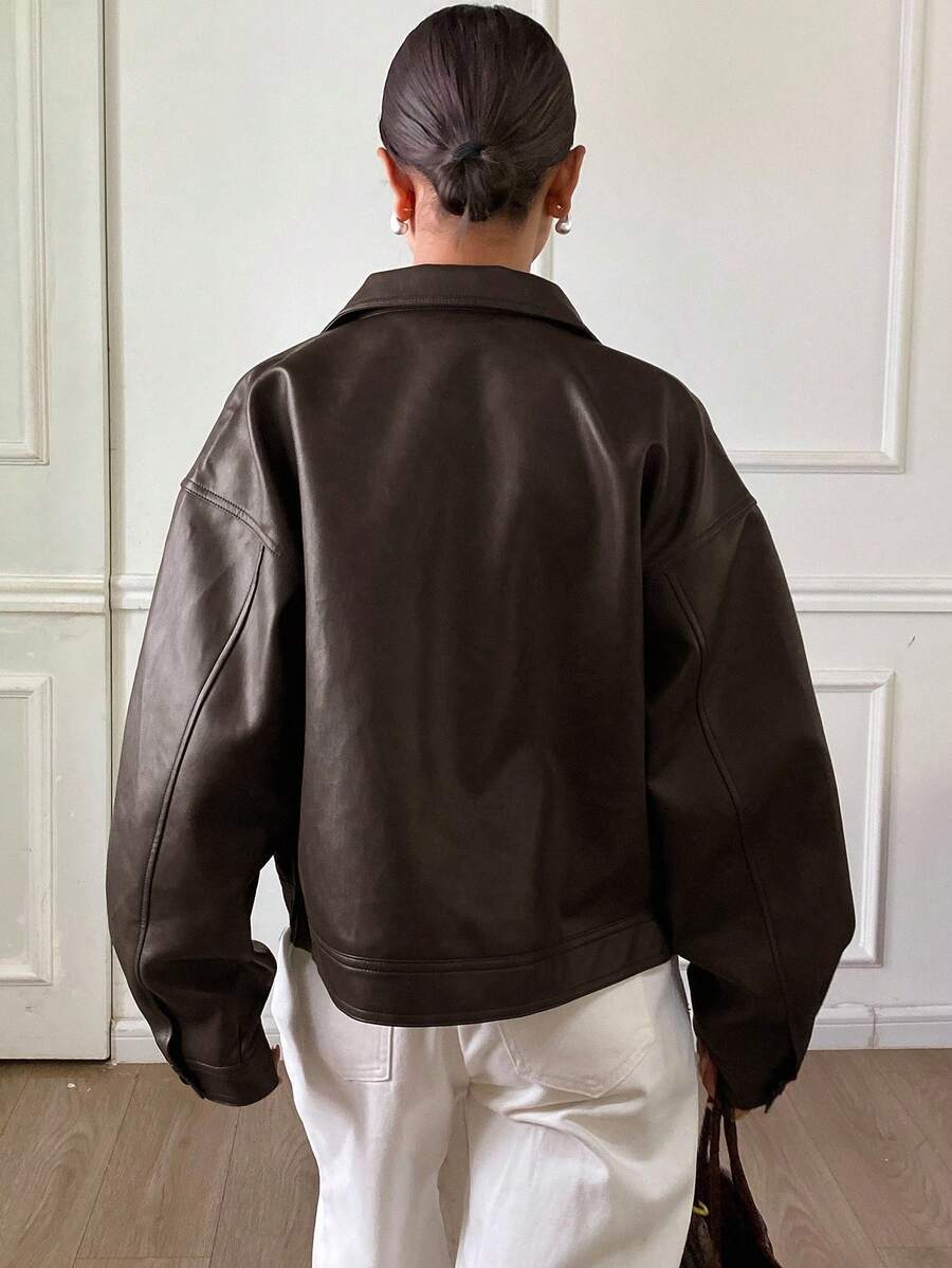 Jaqueta Aurora PU Oversized