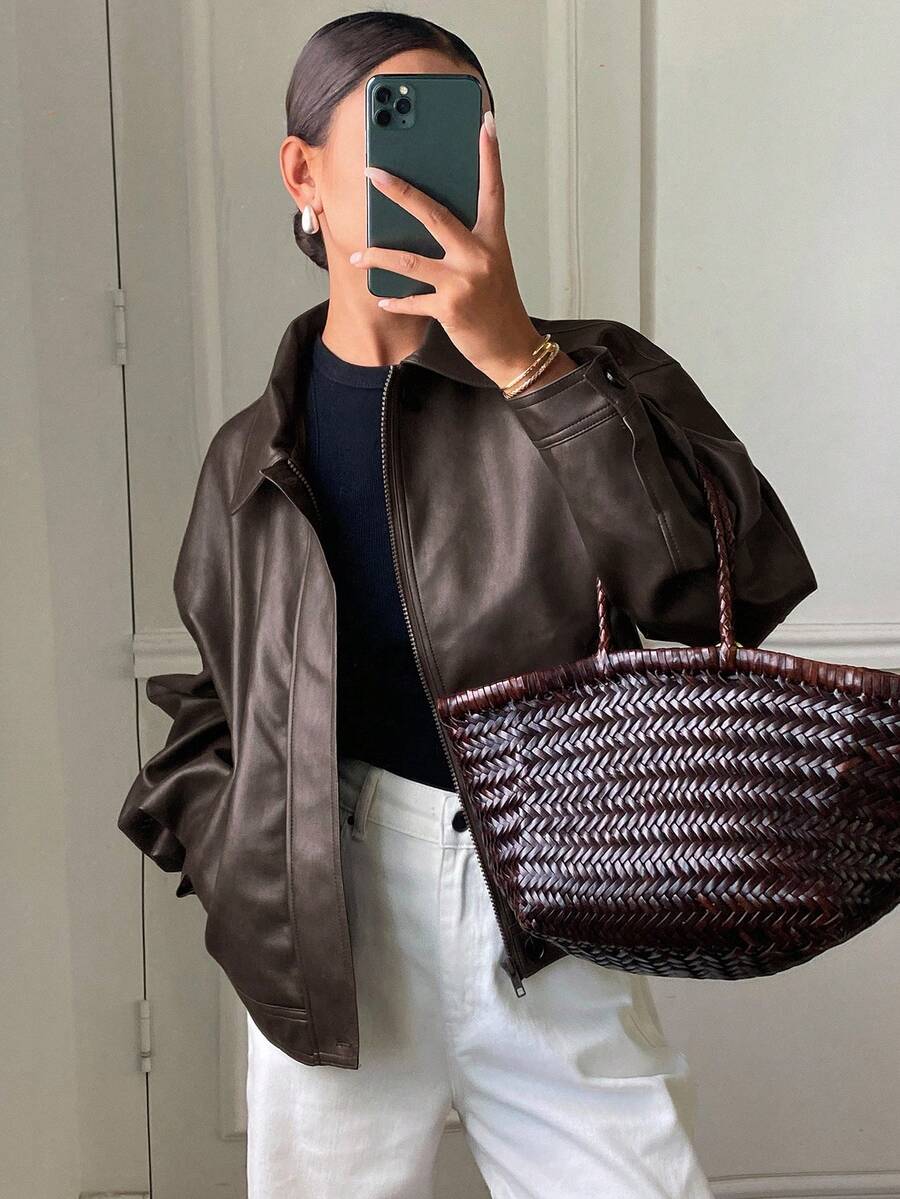 Jaqueta Aurora PU Oversized