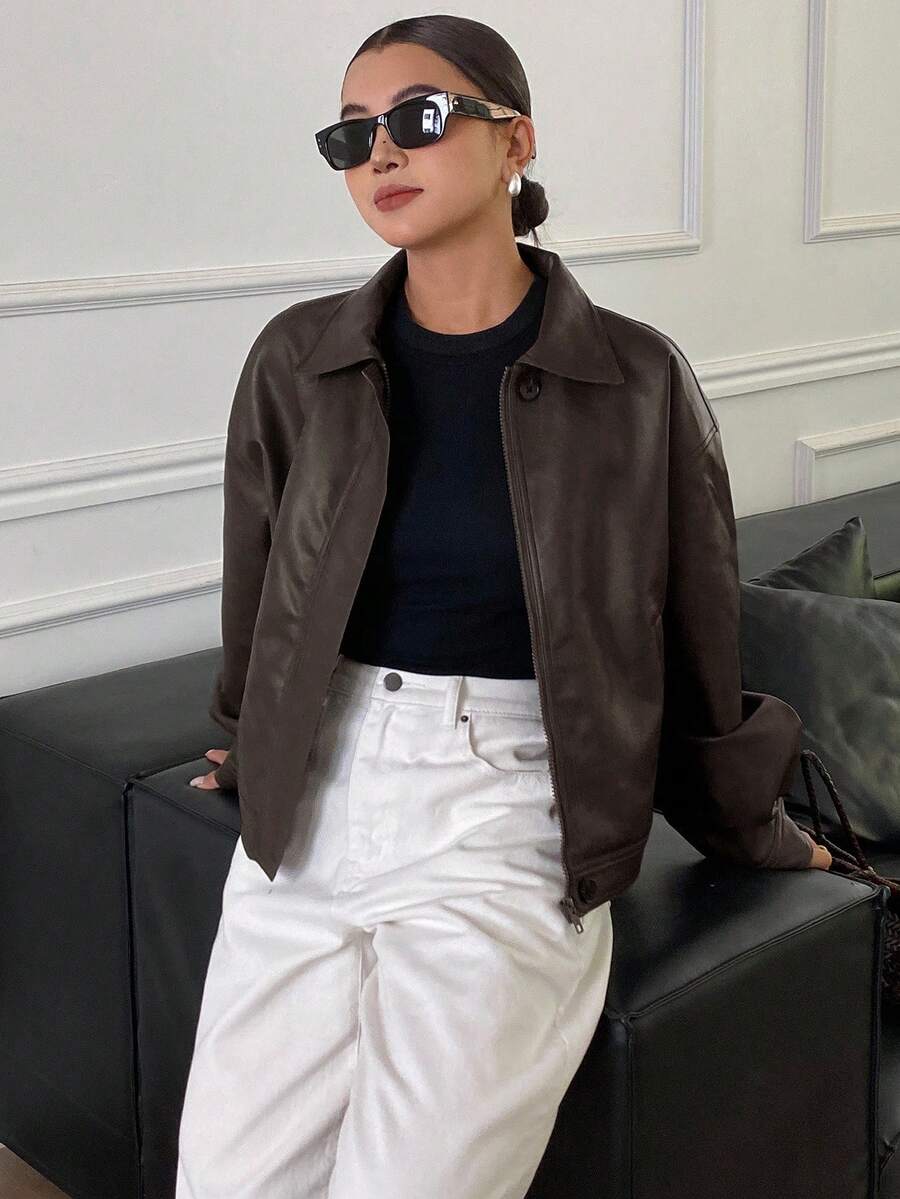 Jaqueta Aurora PU Oversized