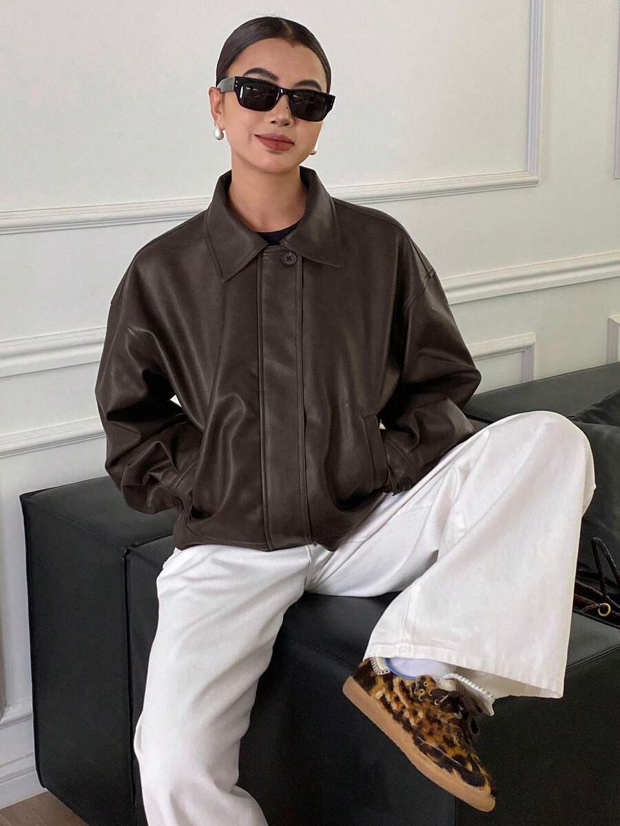 Jaqueta Aurora PU Oversized