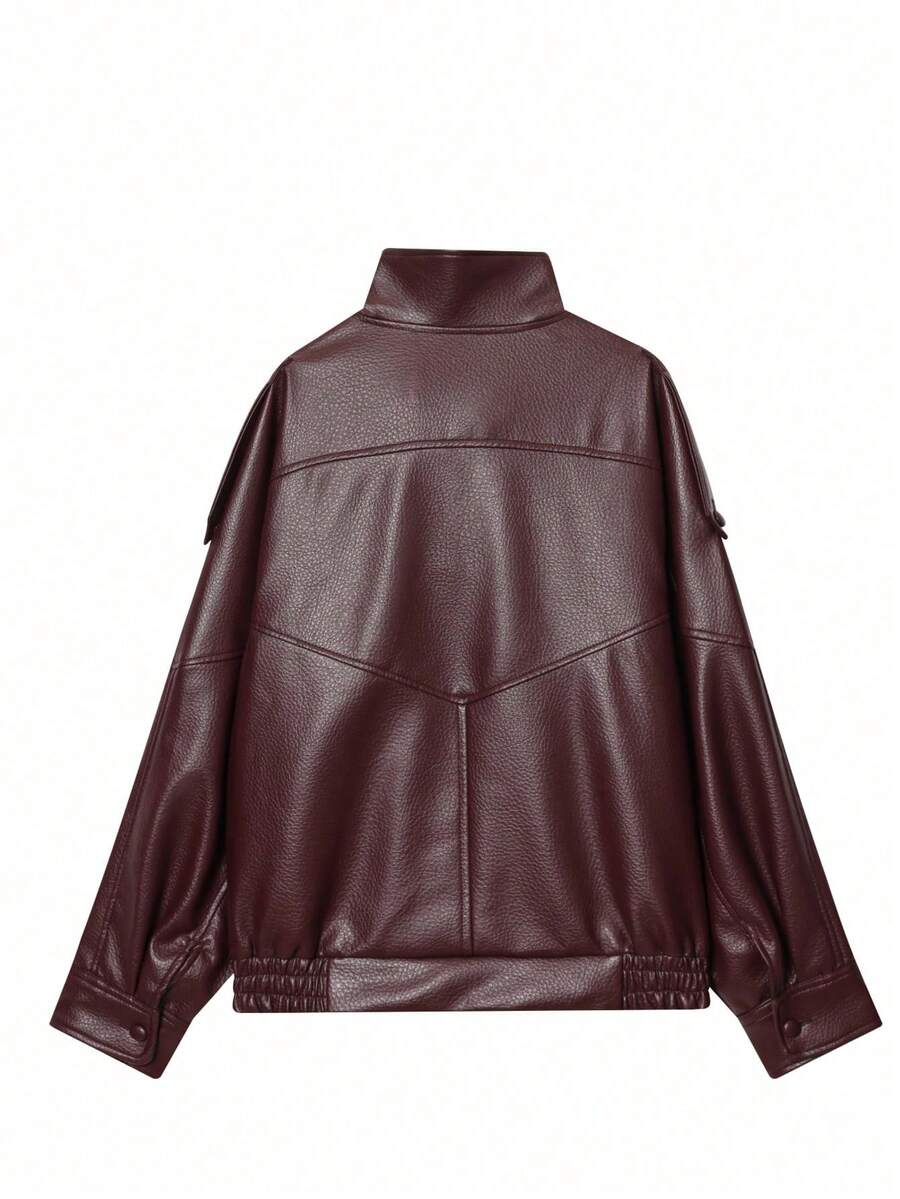 Jaqueta Camelia Leather Oversized