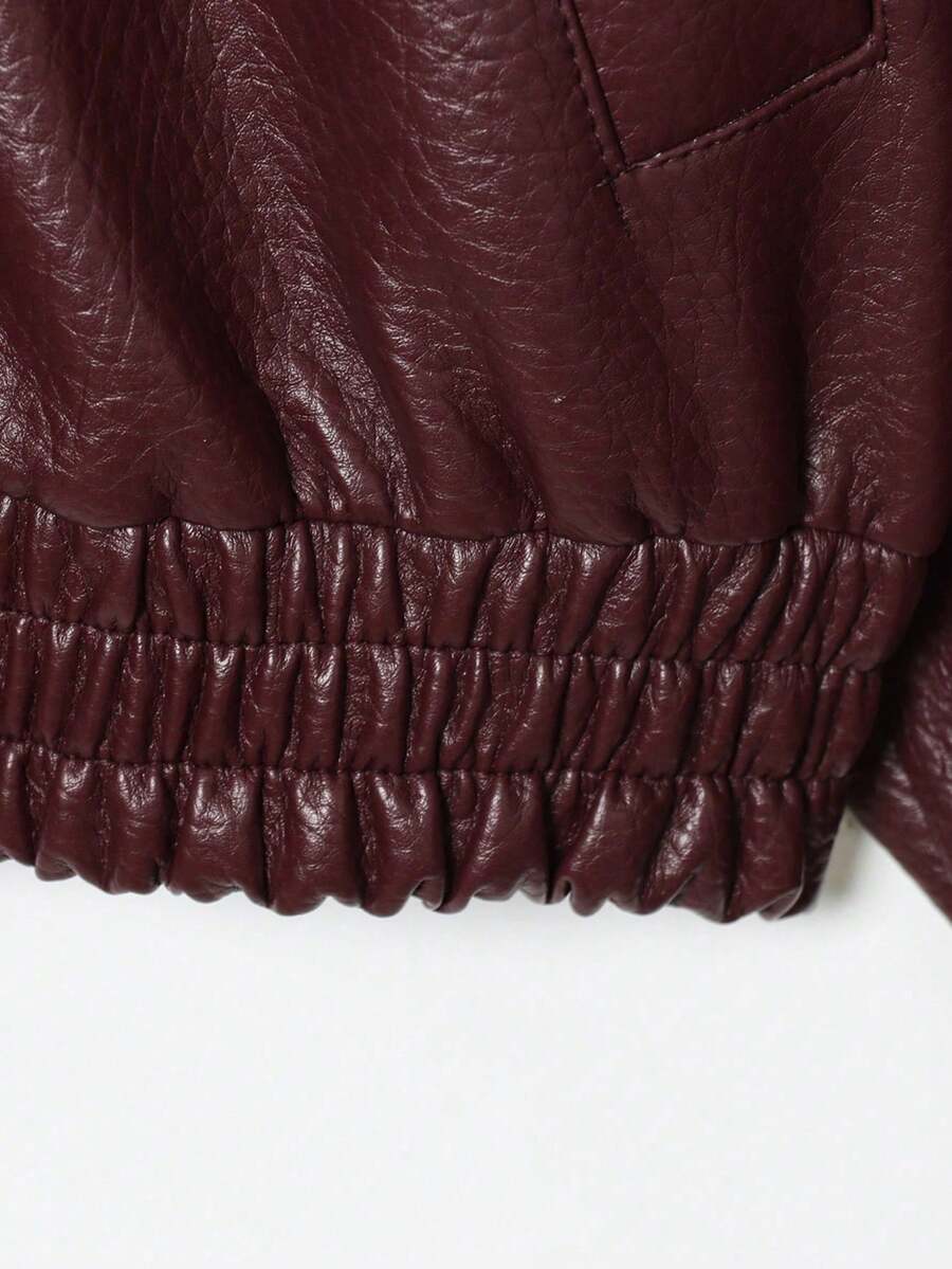 Jaqueta Camelia Leather Oversized