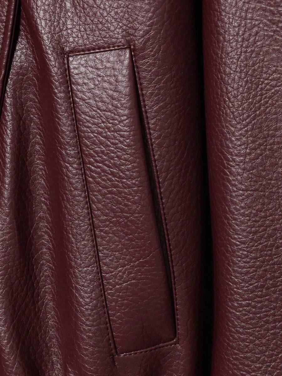 Jaqueta Camelia Leather Oversized