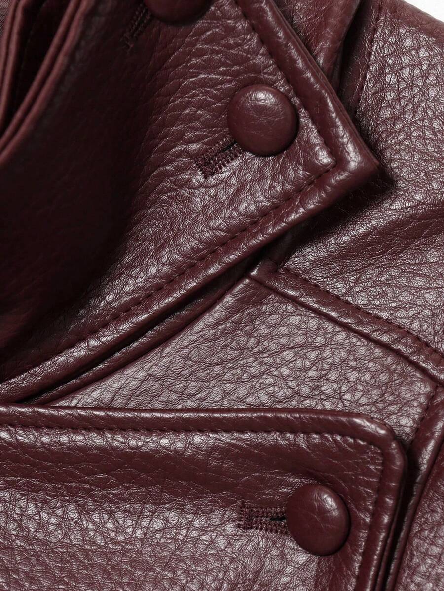 Jaqueta Camelia Leather Oversized