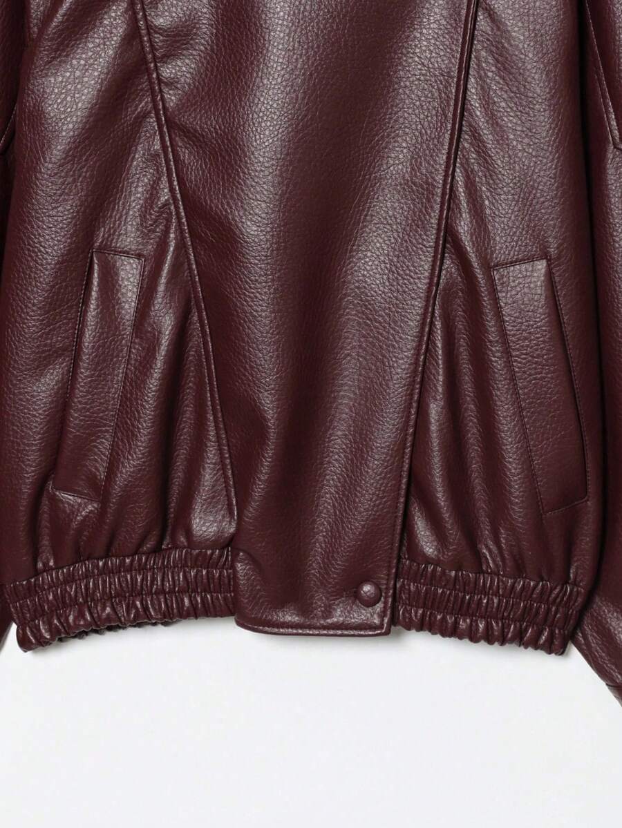 Jaqueta Camelia Leather Oversized
