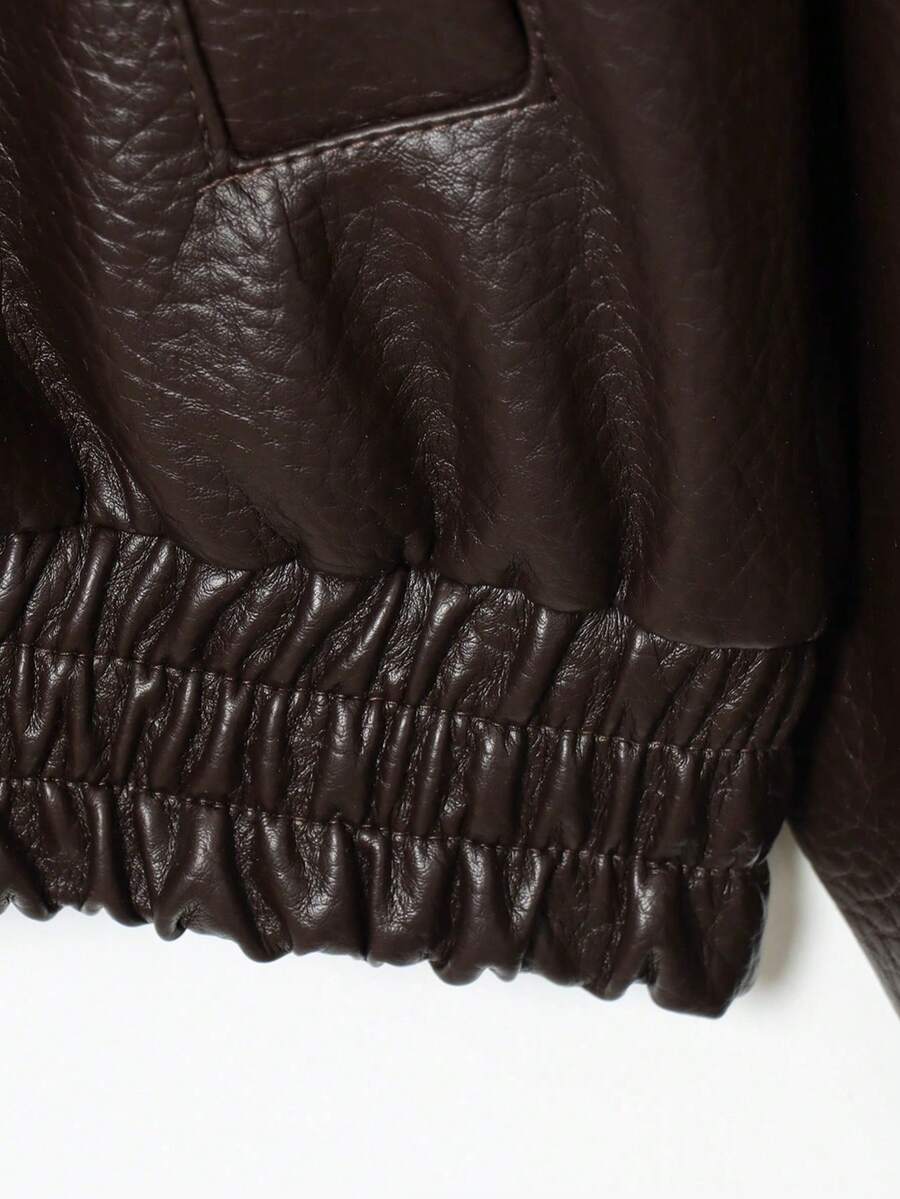 Jaqueta Camelia Leather Oversized
