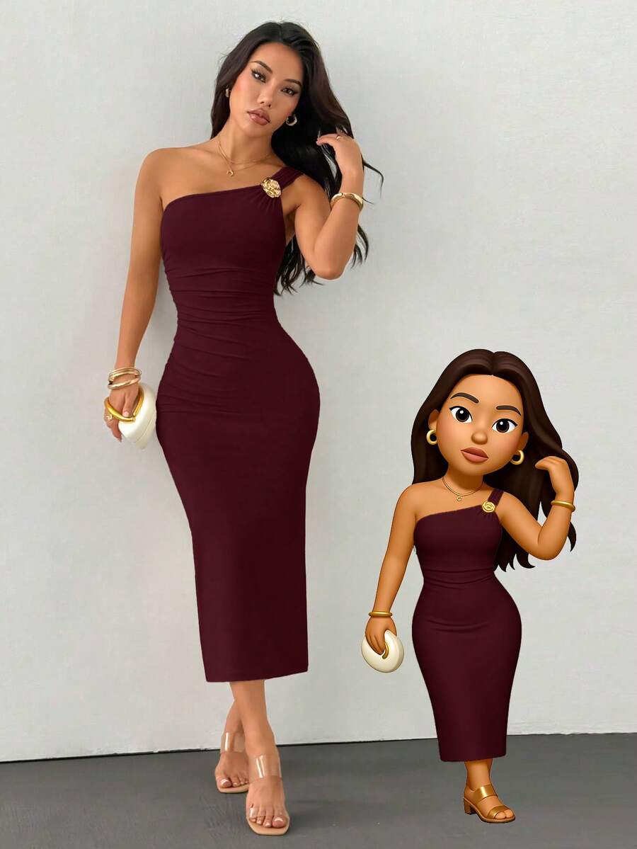 Vestido Nicole Golden Charm