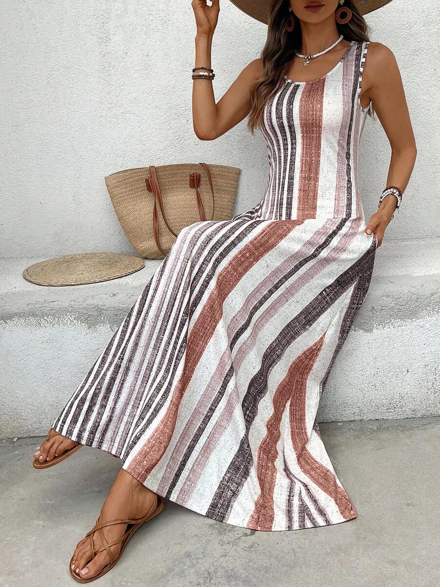 Vestido Helena Listrado Resort