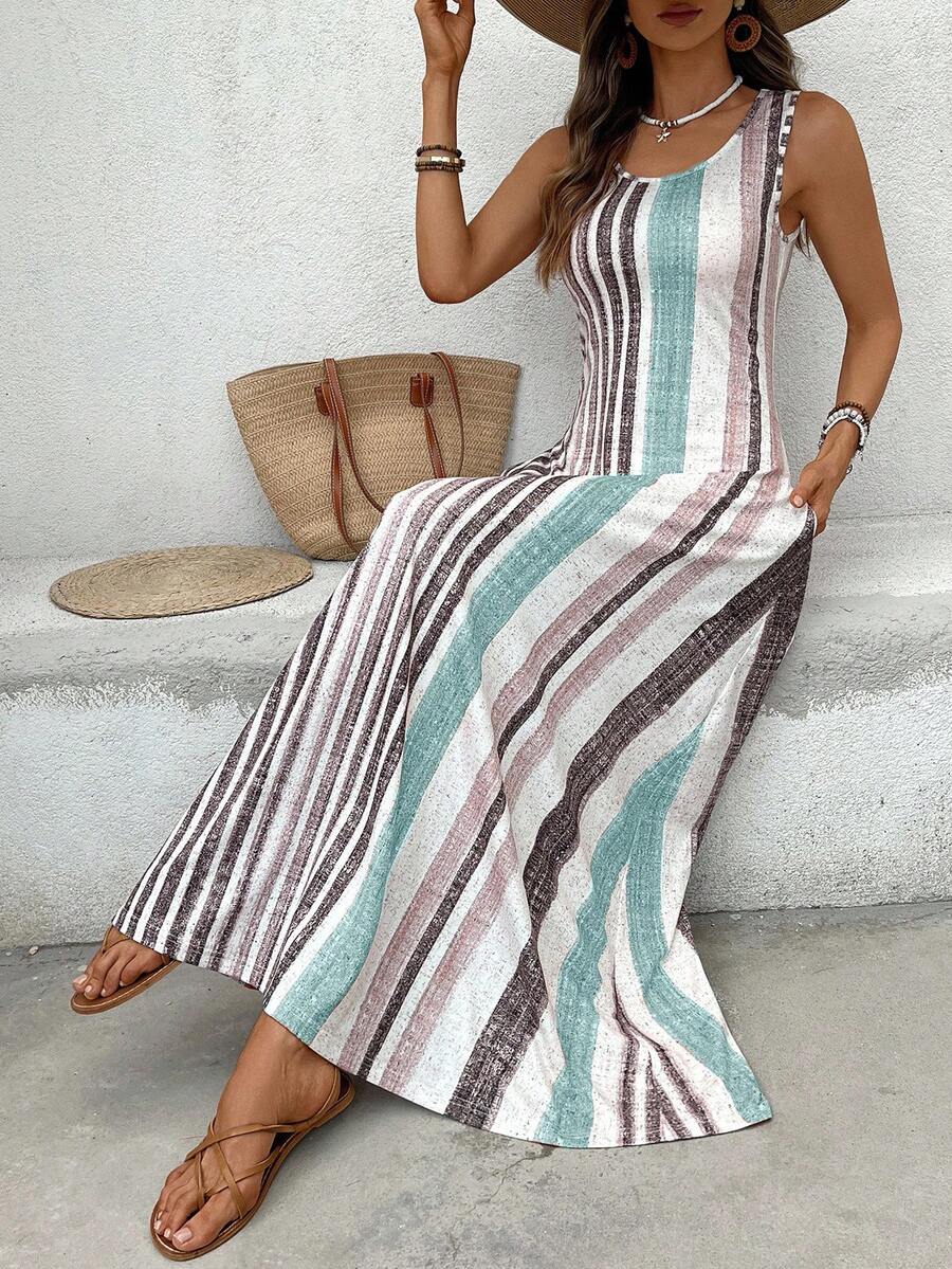 Vestido Helena Listrado Resort