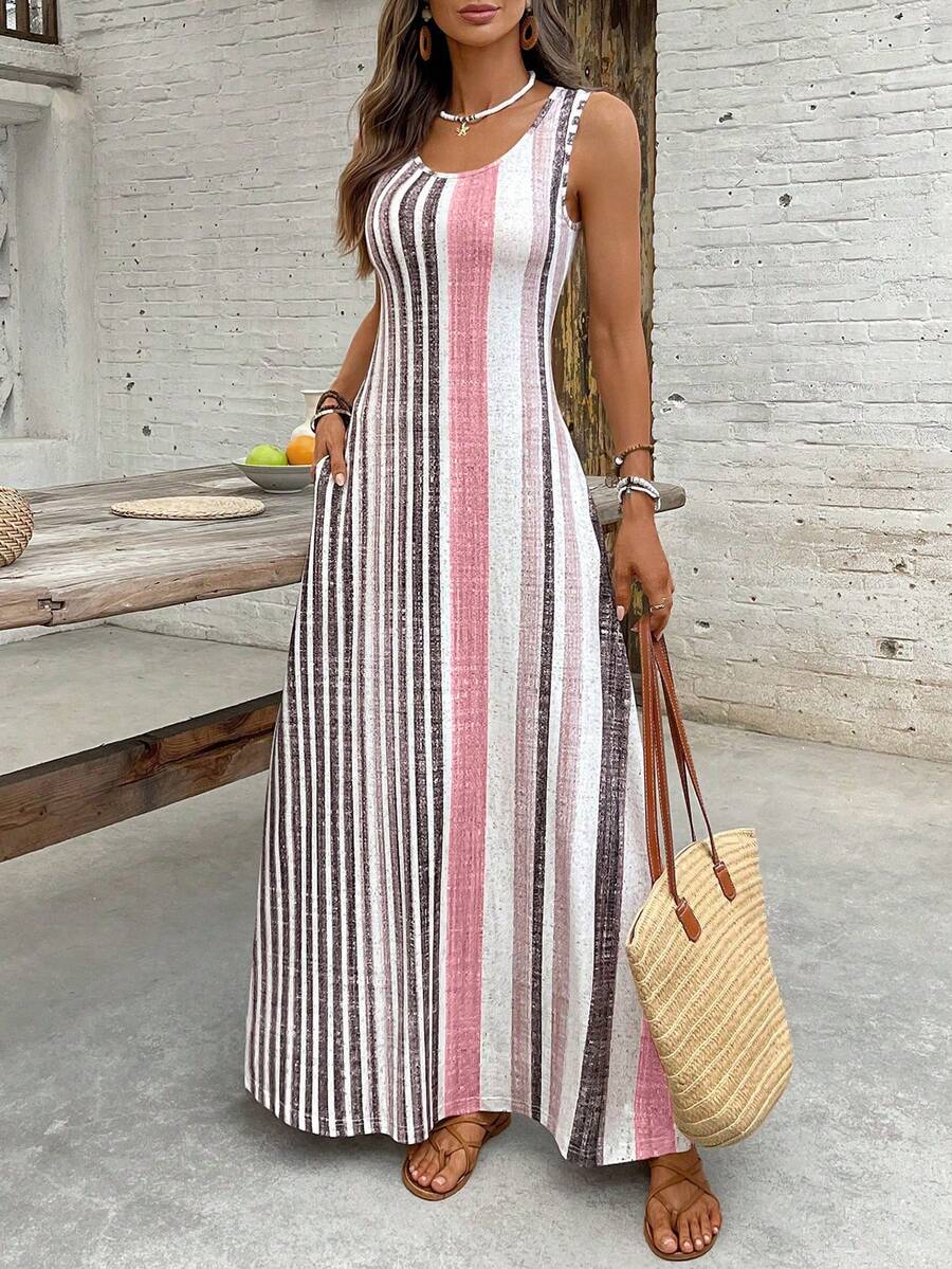 Vestido Helena Listrado Resort