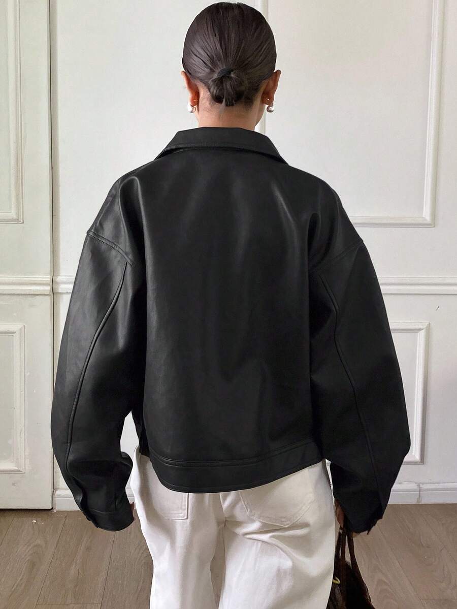 Jaqueta Aurora PU Oversized