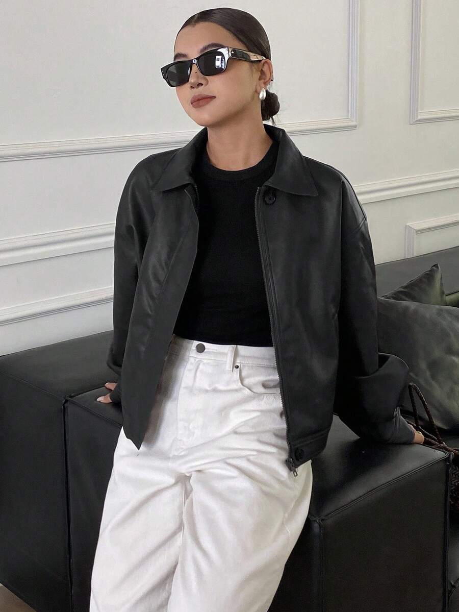 Jaqueta Aurora PU Oversized