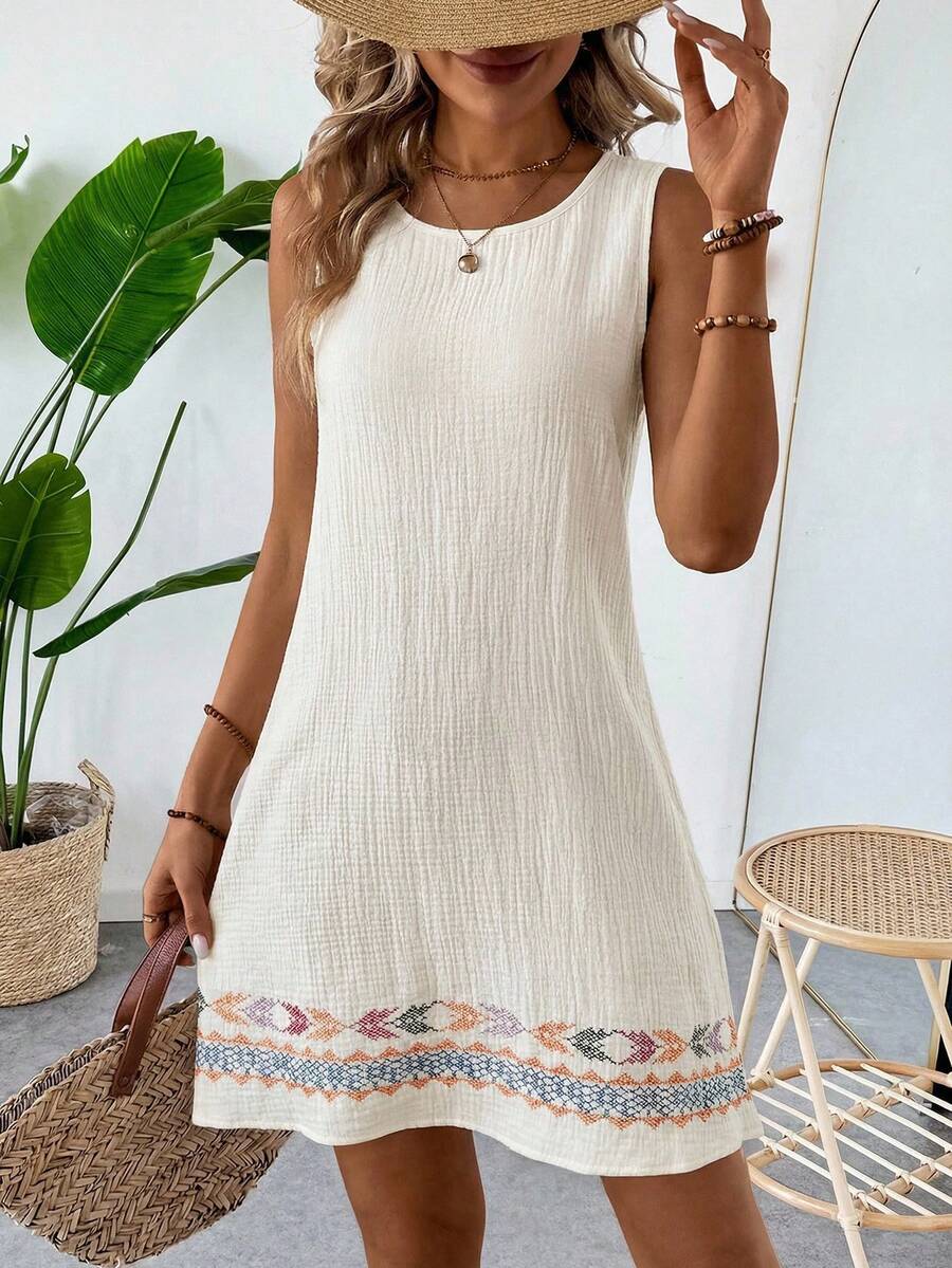 Vestido Serena Boho Natural