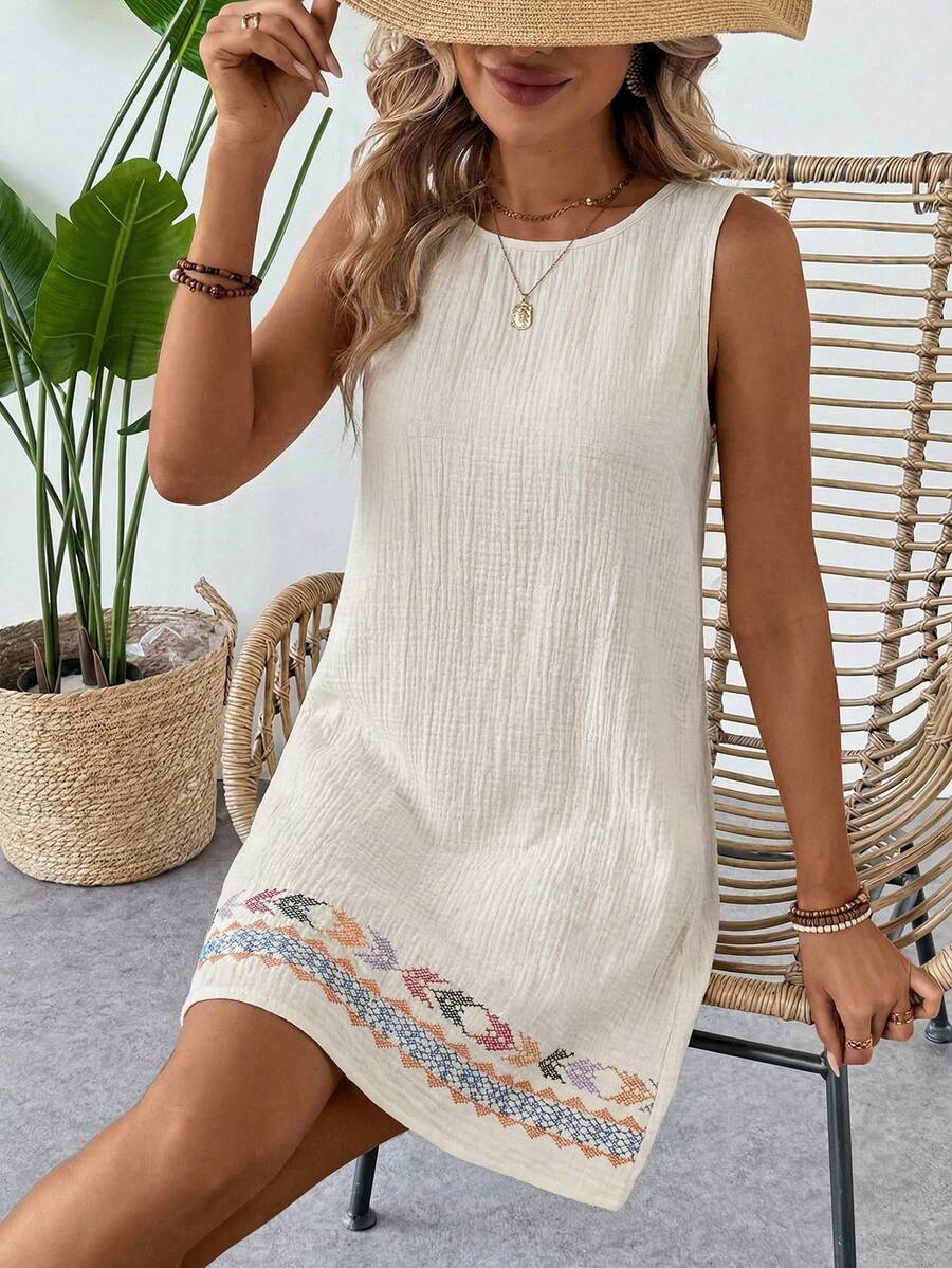 Vestido Serena Boho Natural