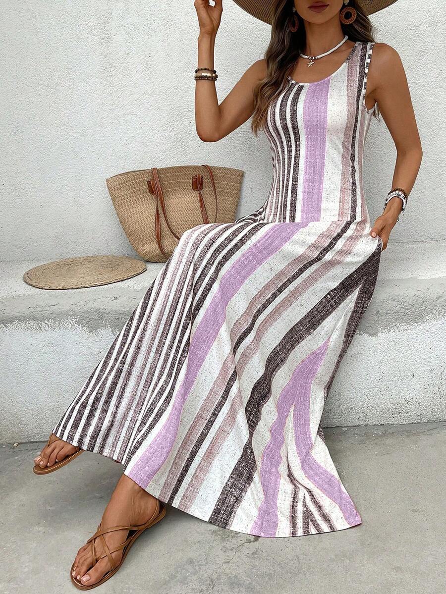 Vestido Helena Listrado Resort