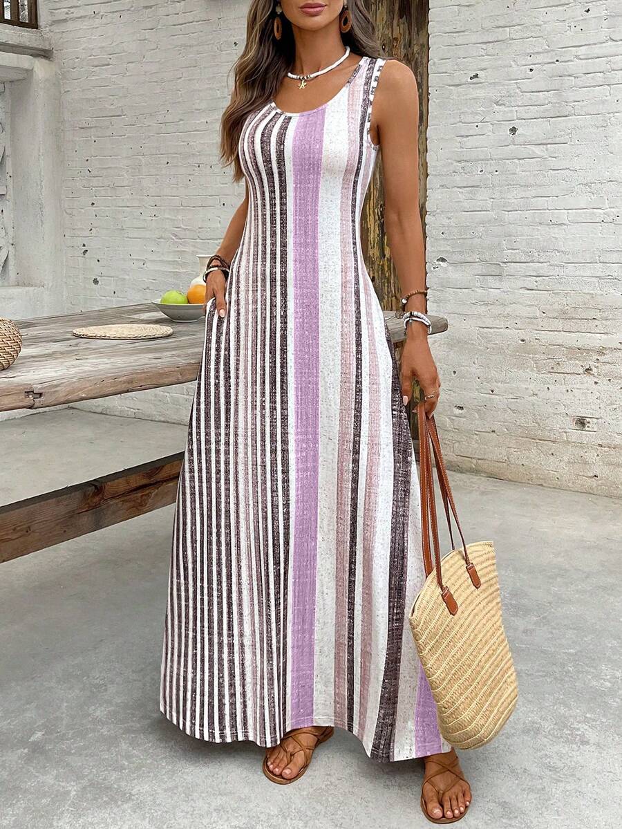 Vestido Helena Listrado Resort