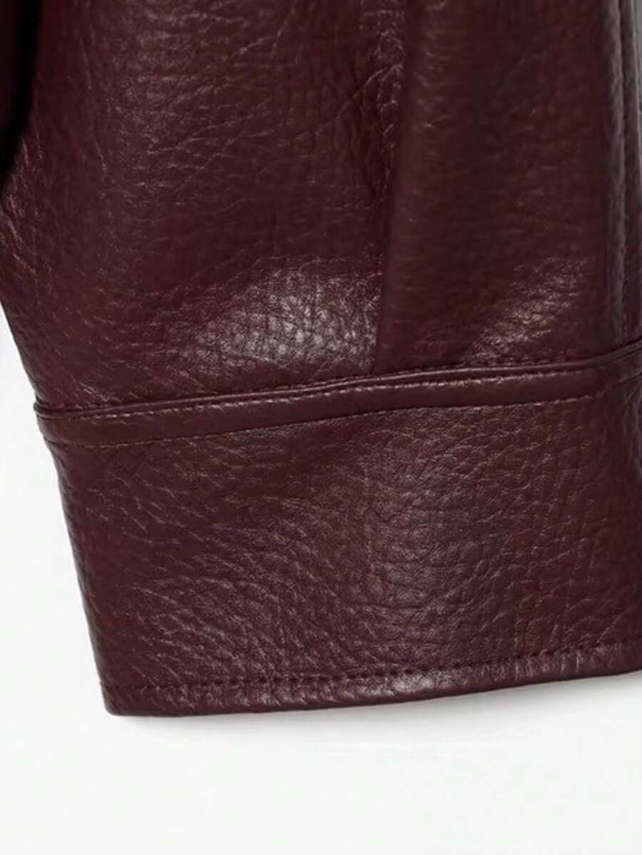 Jaqueta Valentina Leather Noir