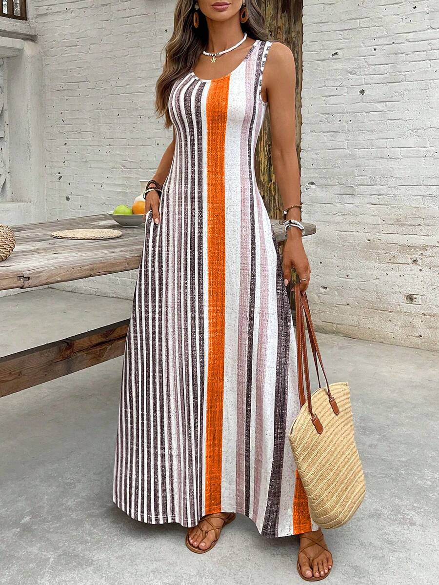 Vestido Helena Listrado Resort