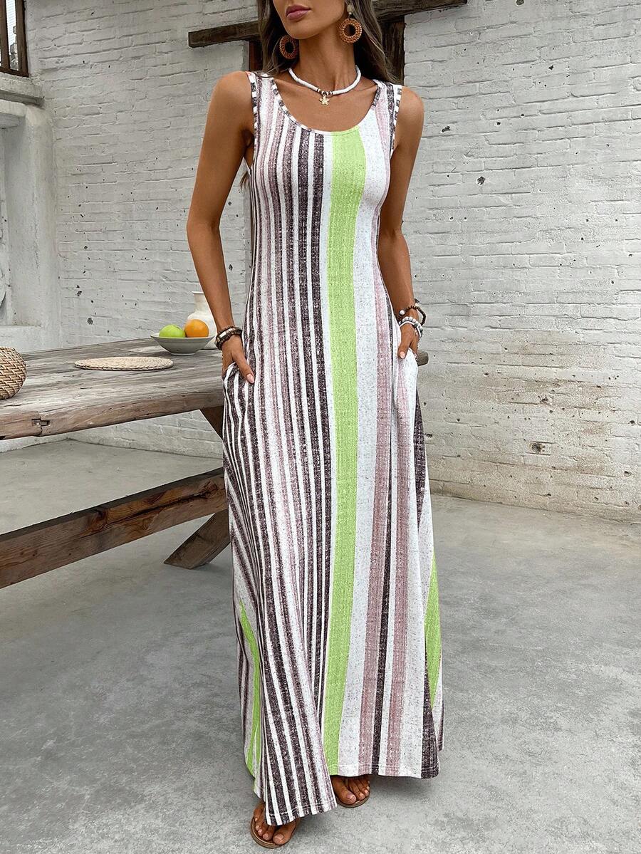 Vestido Helena Listrado Resort