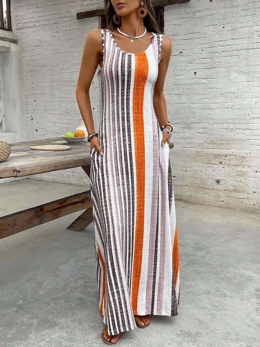 Vestido Helena Listrado Resort