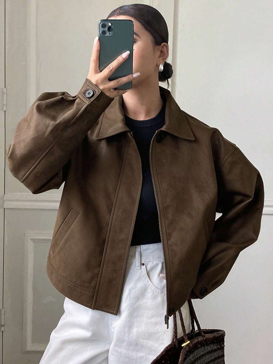 Jaqueta Aurora PU Oversized