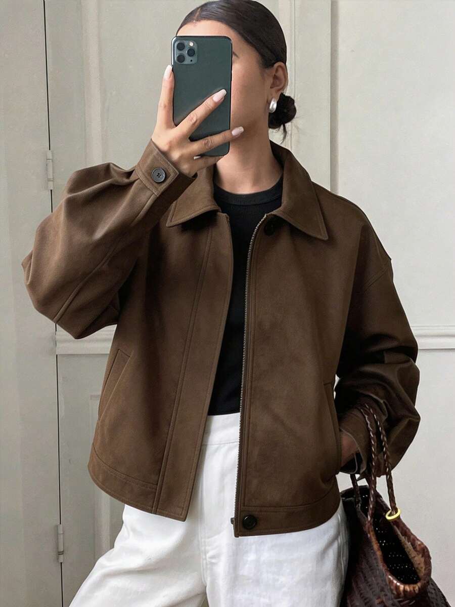 Jaqueta Aurora PU Oversized