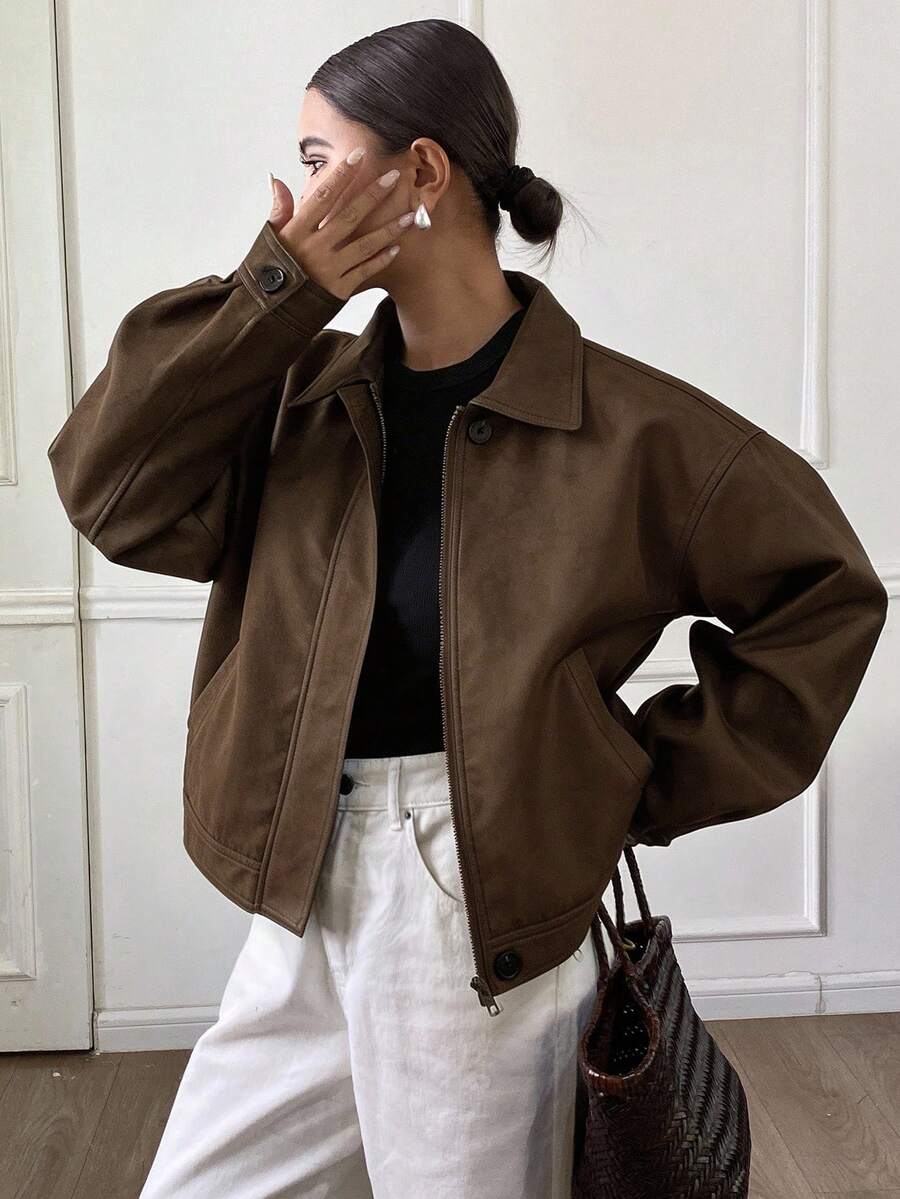 Jaqueta Aurora PU Oversized
