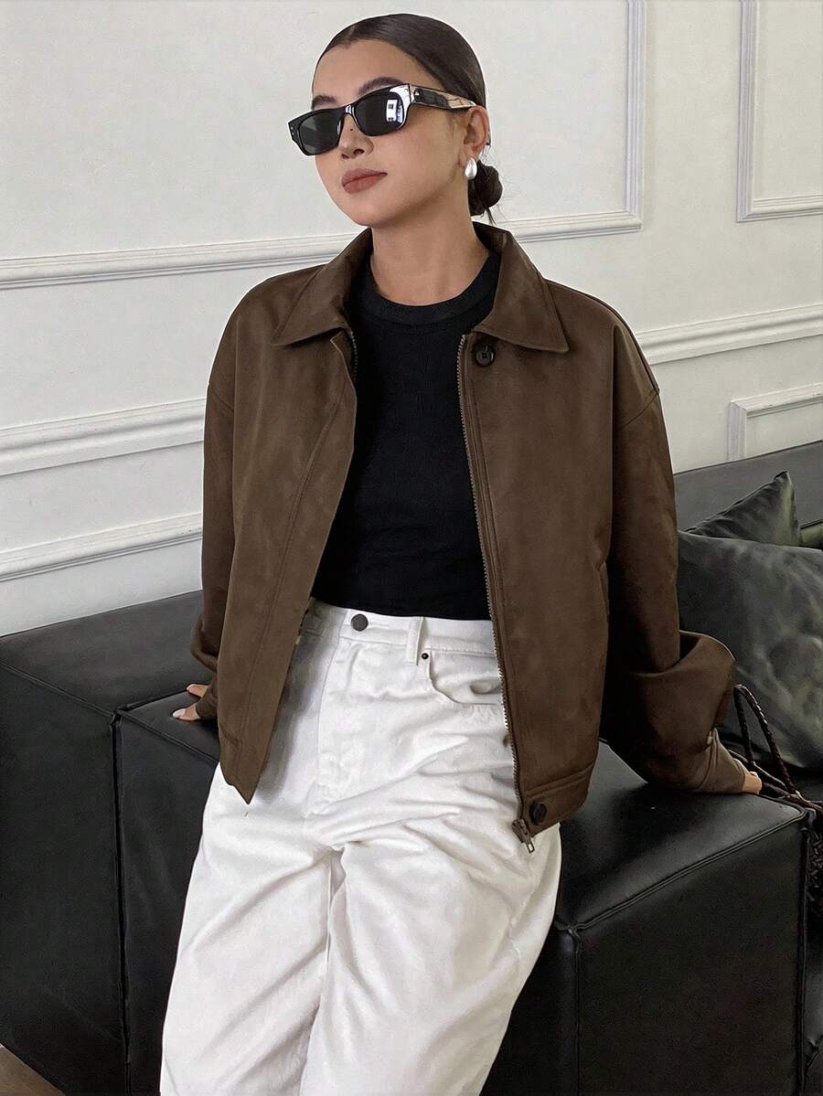 Jaqueta Aurora PU Oversized